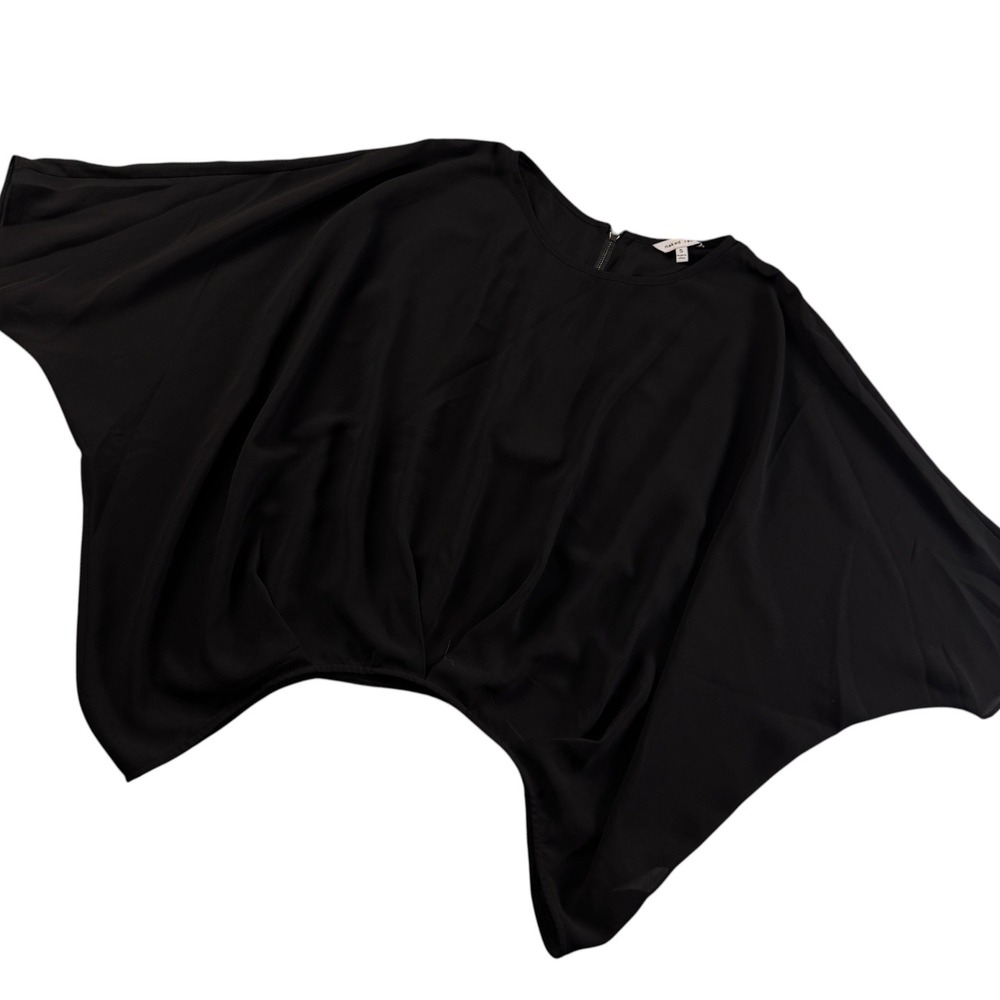 Naked Zebra Black Batwing Sleeve Blouse Dolman Top NT0668 Small
